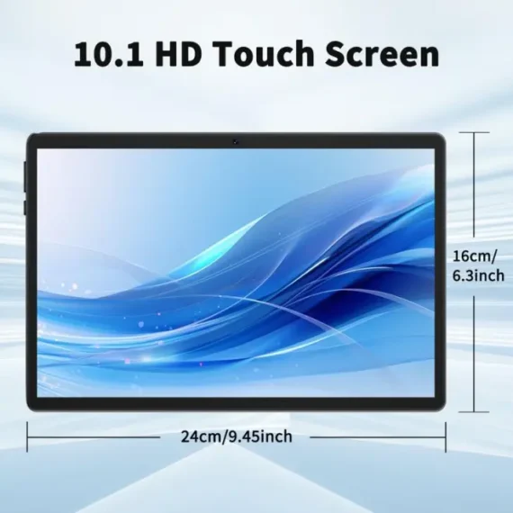 C115-【New Users Only SG$9.99】PYNAREL Tablet 10.1 Inch Android 14, 2 in 1 Portable Device with Keyboard, Mouse, Case, Stylus, 64GB ROM, 5+8MP Dual Camera, for Valentine's Day Gift